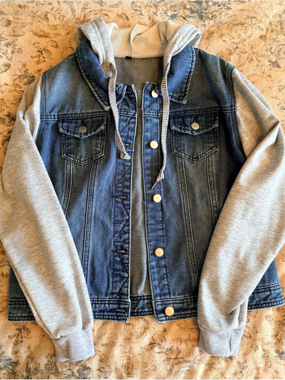Women’s Jean Jacket Hoodie size M